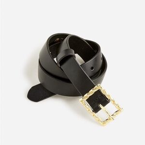 J. Crew Classic Italian Leather Belt With Twisted Buckle